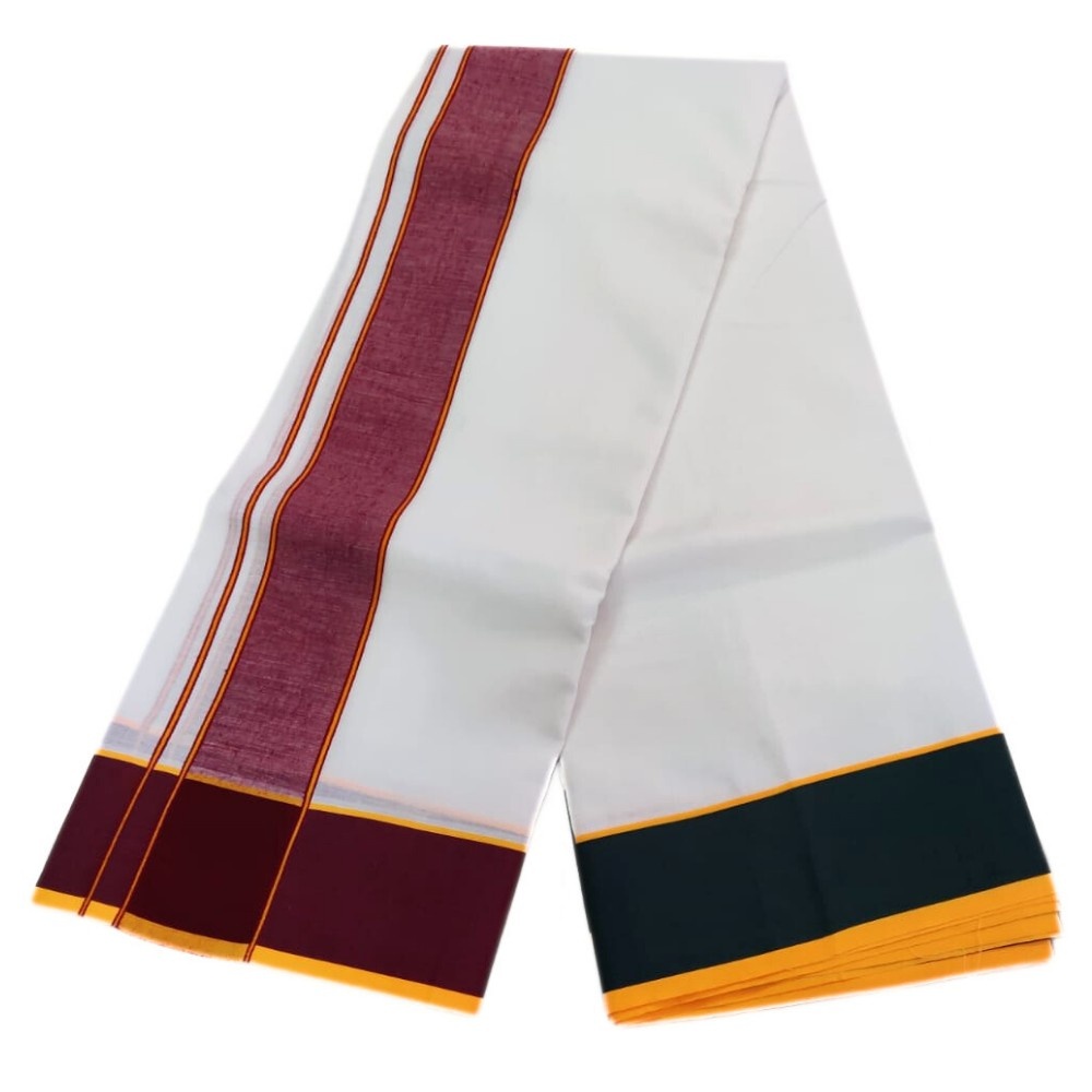 Kundanji Cotton White Dhoti - Image 2