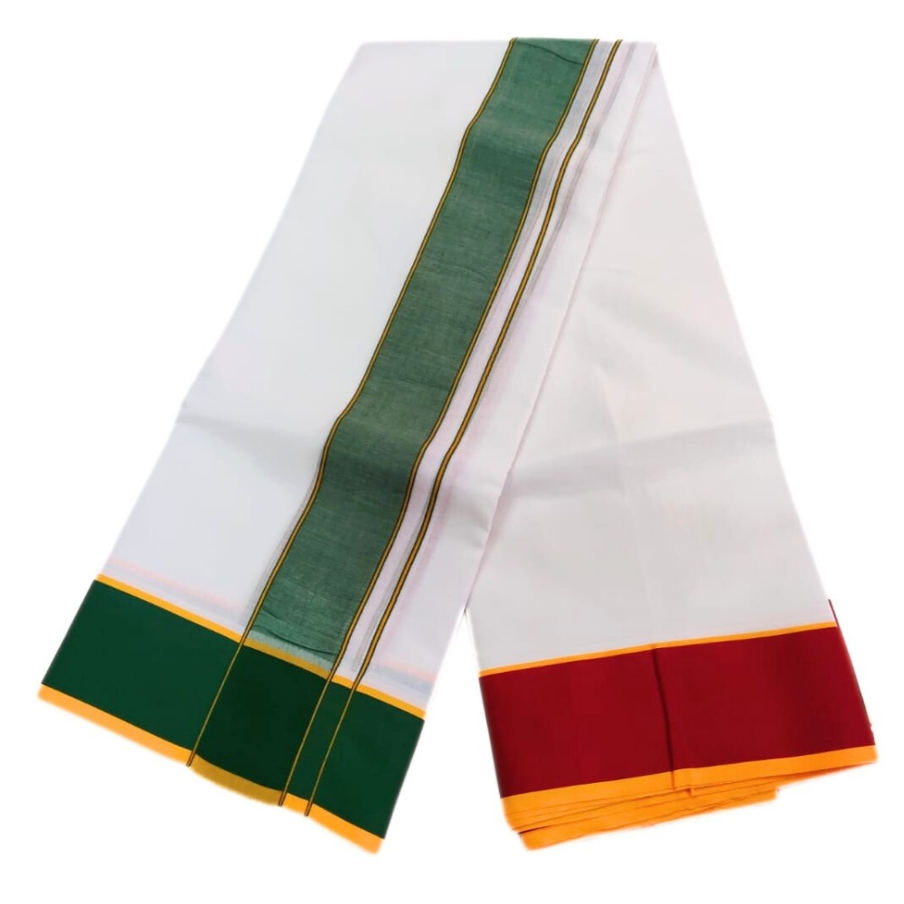 Kundanji Cotton White Dhoti - Image 2