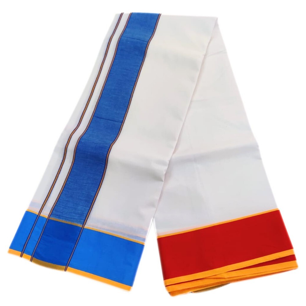 Kundanji Cotton White Dhoti - Image 2