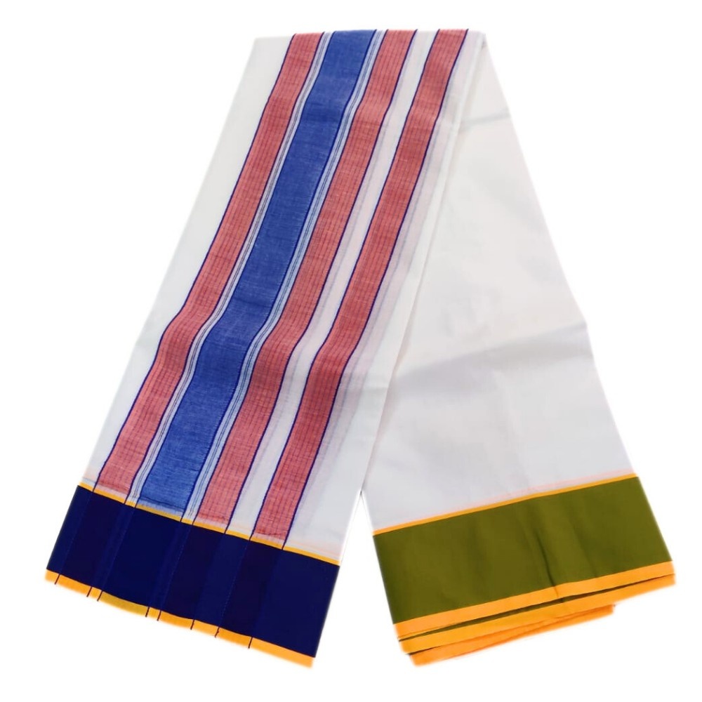Gundanji Cotton White Vaishnava Dhotis - Image 2