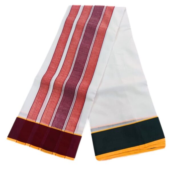 Gundanji Cotton White Vaishnava Dhotis - Image 2