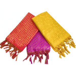 Traditional Ponnadai Shawl – Pack of 3 | Only Omkar