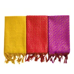 Traditional Ponnadai Shawl – Pack of 3 | Only Omkar