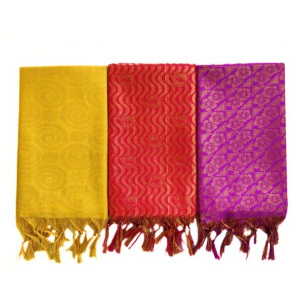 Traditional Ponnadai Shawl – Pack of 3 | Only Omkar - Image 2