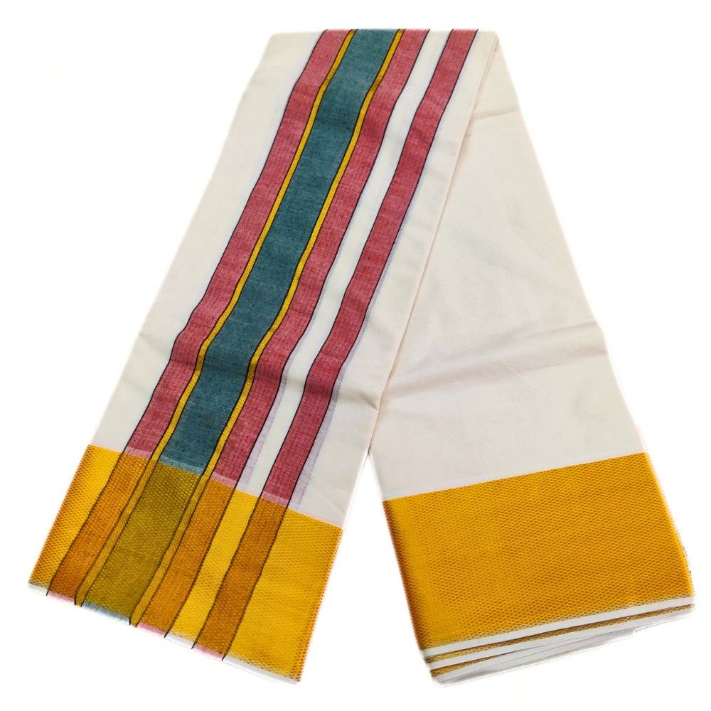 Gold Zarigai Kanchi Mundhi Dhoti - Image 2