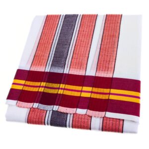 3 inch Iyengar Style Panchakacham Half White Dhoties