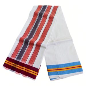 3 inch Iyengar Style Panchakacham Half White Dhoties