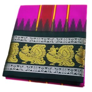 Annam Silver Premium Karishma Silk Dhoti