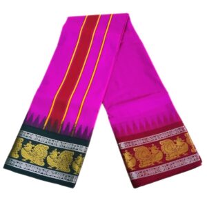 Annam Silver Premium Karishma Silk Dhoti