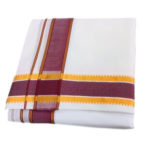 Double Mokku Special Cotton White Dhoti