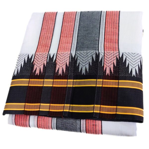 Black Seer Border Thalampoo Cotton Dhoti