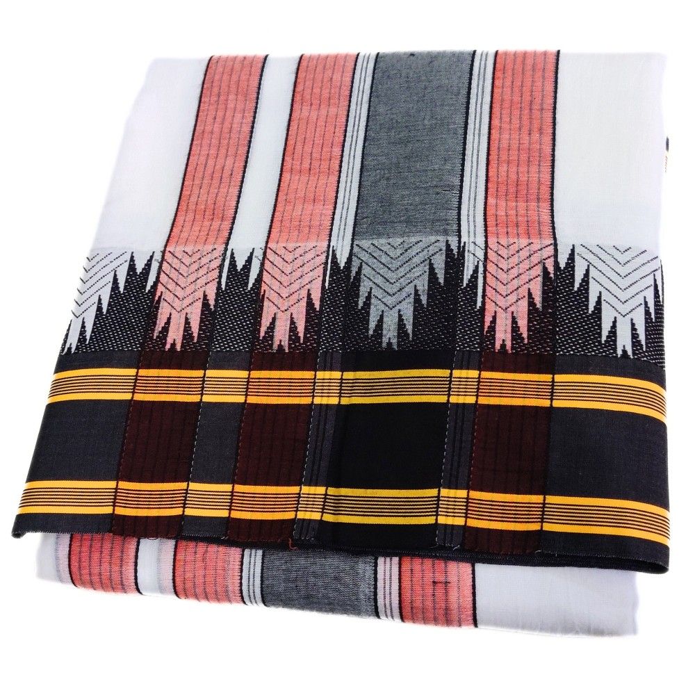 Black Seer Border Thalampoo Cotton Dhoti