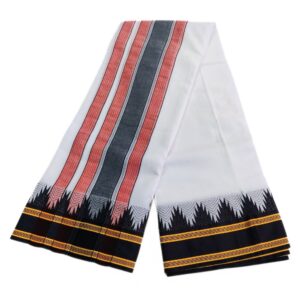 Black Seer Border Thalampoo Cotton Dhoti
