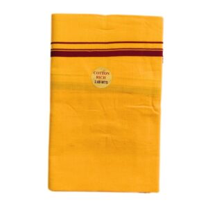 Mango Yellow Color Pure Cotton Dhoti/Lungi