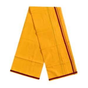 Mango Yellow Color Pure Cotton Dhoti/Lungi