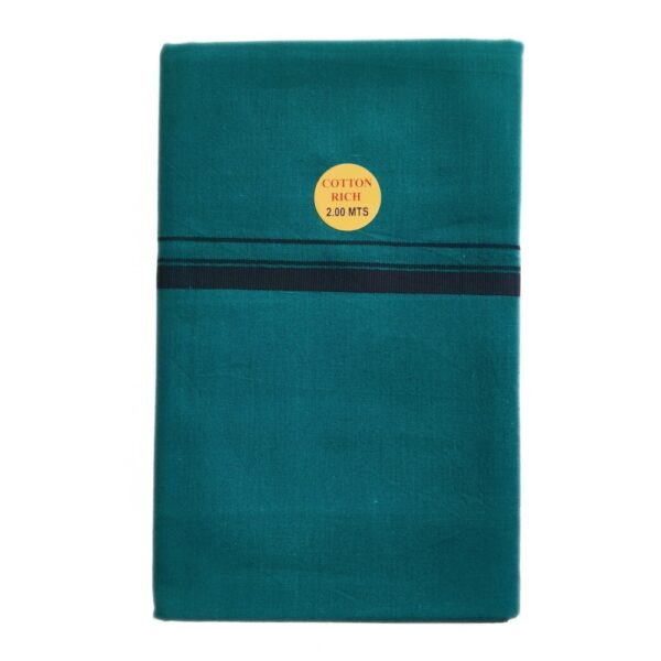 Dark Green Color Pure Cotton Dhoti/Lungi