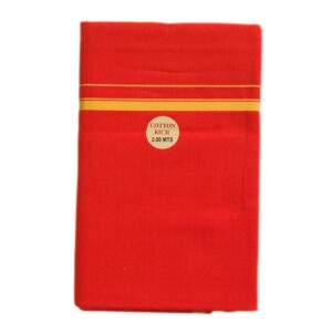 Orange Color Pure Cotton Dhoti/Lungi