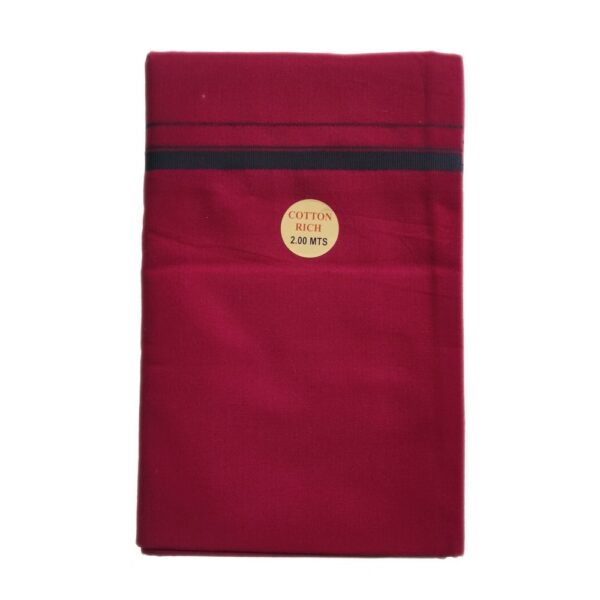 Maroon Color Pure Cotton Dhoti/Lungi