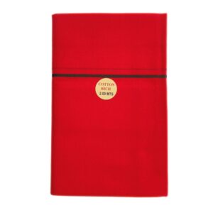Red Color Line Border Cotton Dhoti/Lungi