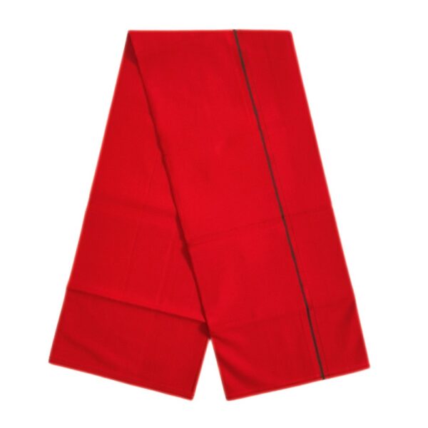 Red Color Line Border Cotton Dhoti/Lungi - Image 2