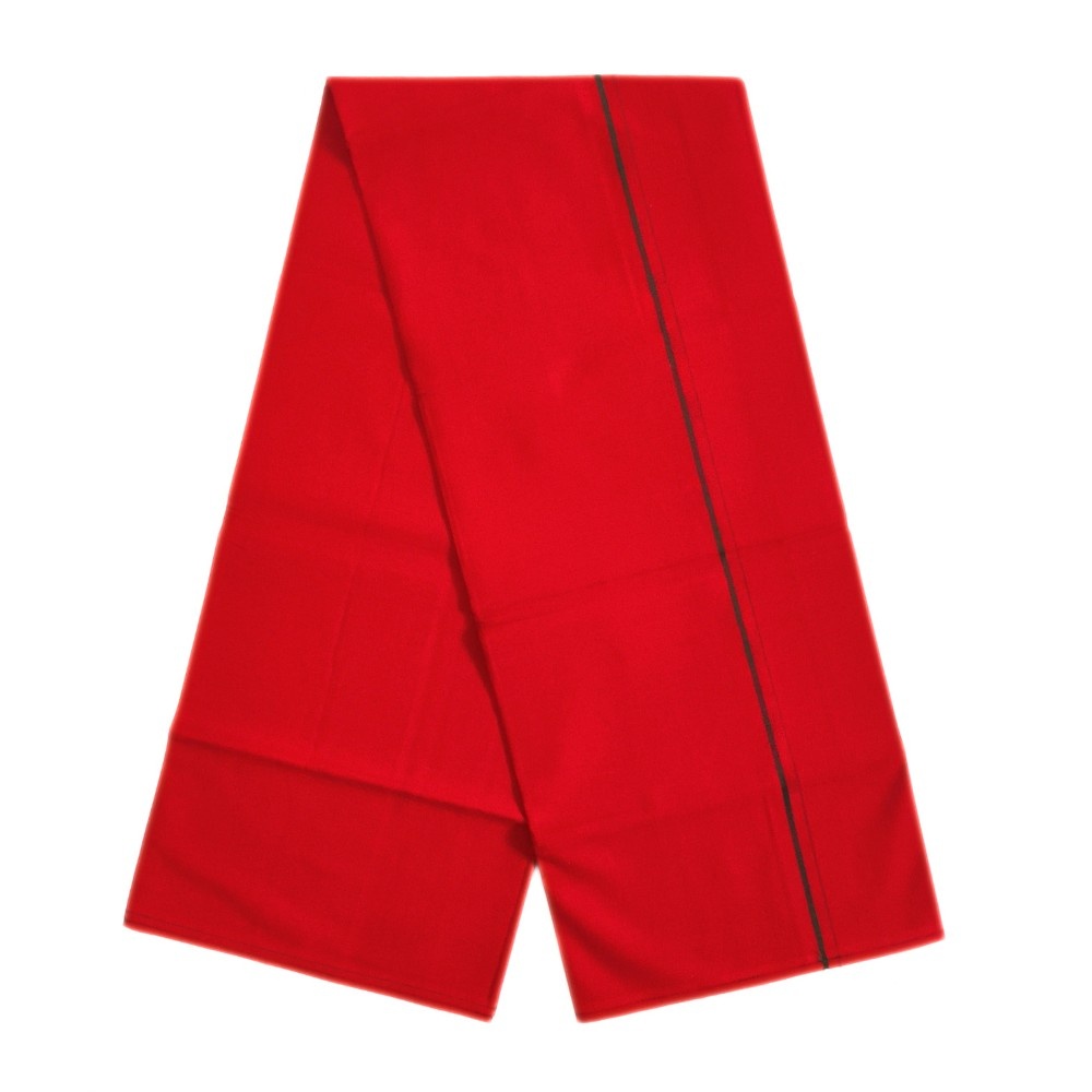 Red Color Line Border Cotton Dhoti/Lungi - Image 2