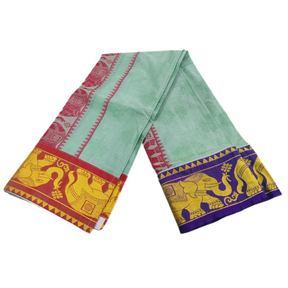 Readymade Velcro Dhoti With Big Border - Image 3