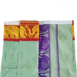 Readymade Velcro Dhoti With Big Border