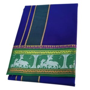 Blue Color Pure Cotton Dhoti