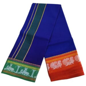 Blue Color Pure Cotton Dhoti