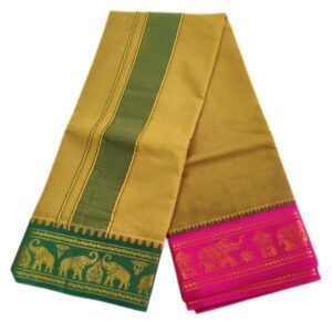 Khakki Color Pure Cotton Dhoti