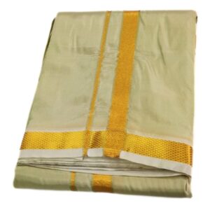 Pista Green Color Art Silk Zari Dhoti