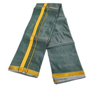 Olive Green Color Art Silk Zari Dhoti
