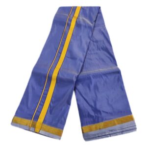 Purplish Blue Color Art Silk Zari Dhoti
