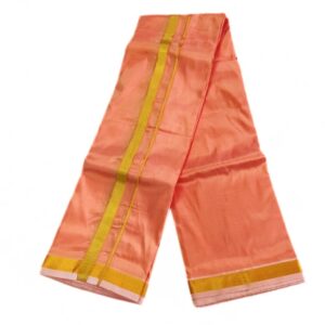 Kanakambaram Color Art Silk Zari Dhoti