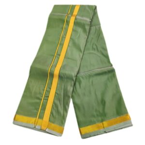 Green Color Art Silk Zari Dhoti
