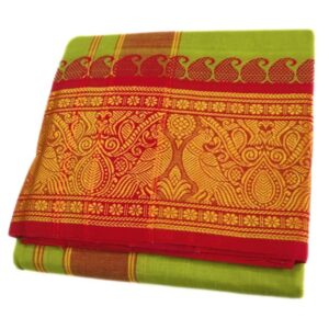 Mint Green Color 8 Inch Jacquard Dhoti