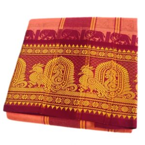 Kanakambaram Color 8 Inch Jacquard Dhoti