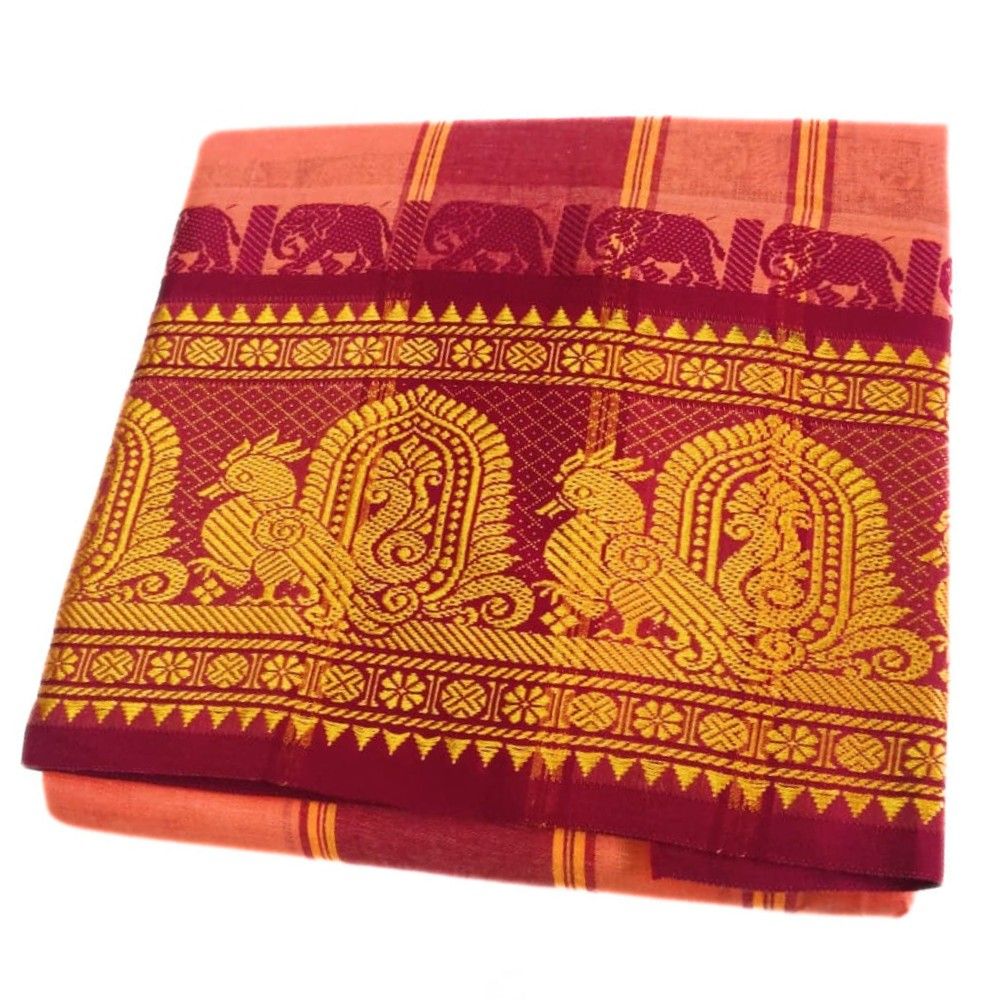 Kanakambaram Color 8 Inch Jacquard Dhoti