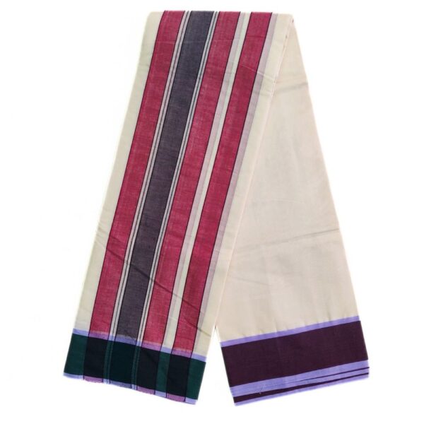 3 Inch Cotton Border Gundanji Cotton Dhoties - Image 2