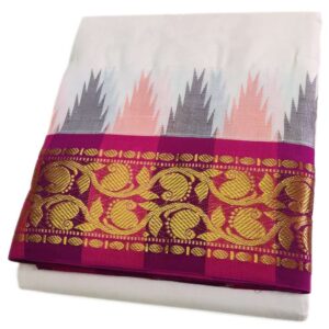 Kanchi Cotton Best Quality Handloom Made Pure Cotton Vaishnava Dhoti