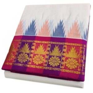 Thalampoo Design Kanchi Cotton Vaishnava Mundhi Dhoti
