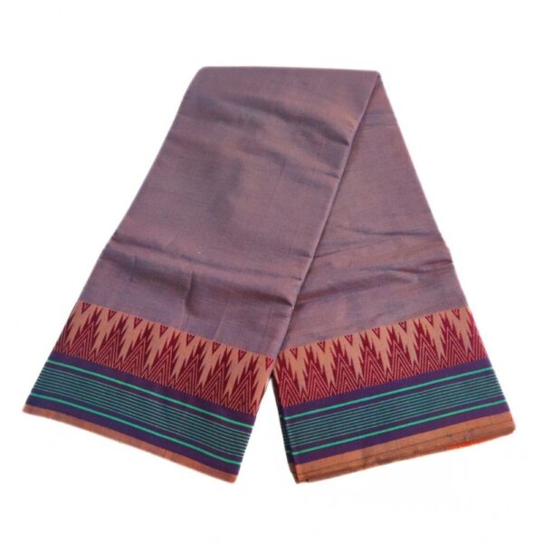 Dual Tone Fancy Gundanji Temple Border Dhoti - Image 2