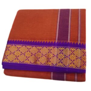 Kavi Color 3 Inch Jacquard Cotton Dhoti