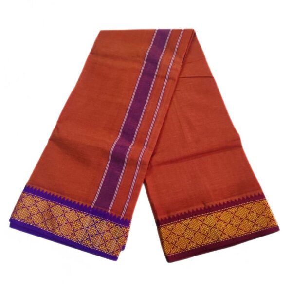 Kavi Color 3 Inch Jacquard Cotton Dhoti - Image 2
