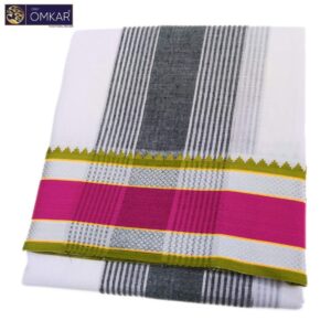 Mokku Pate Vaishnava White Dhoti
