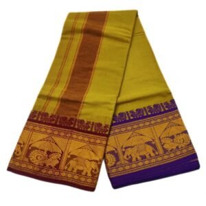 Mint Green Color 8 Inch Jacquard Dhoti | Only Omkar Dhoti