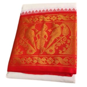 Parrot Designed 10 Inch Jacquard Dhoti