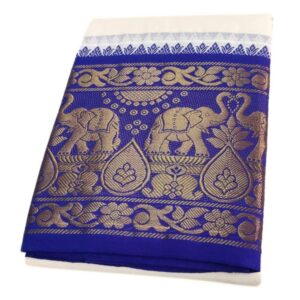 Double Elephant Designed 10 Inch Jacquard Dhoti