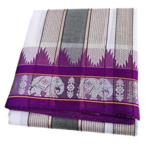 Elephant Tower Jacquard Special Zari Dhoti