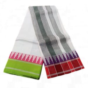 Tower Border With Special Mundhi Vaishnava Dhoti